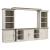 Havalance 4-Piece Two-Tone Entertainment Wall - White & Gray
