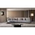 S388 Curved Fabric Sectional with Wood End Table