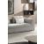 S389 Curved Fabric Sectional with Left Facing Chaise