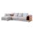 S390 Fabric Sectional Sofa with Left Facing Chaise & Storage Arm