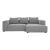 Basque Polyester Right-Arm Chaise Facing Sectional Sofa