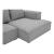 Basque Polyester Right-Arm Chaise Facing Sectional Sofa