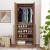 Lee Freestanding Wardrobe Closet 3.0 w/1 Hanging Rod, 3 Shoe Shelves & 1 Basic Shelf 