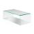 Glacier Clear Glass Rectangular Coffee Table