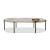 Velodrome Marble Coffee Table w/ Removable Tray