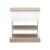 Weave Wood Side Table w/Drawer