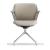 Ofy Office Visitor Swivel Chair w/Non-Adjustable Armrests, Grey Frame