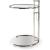 Angel Chrome Glass Round Adjustable Height End Table