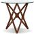 Quasar Clear Glass Top End Table, Low