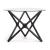 Quasar Clear Glass Top End Table