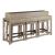 West End Rectangular Bluestone/Wood Bar Console w/3 Stools