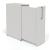 Boxi Office Lockable Storage Tower w/1 Shelf, 2 Metal Shelves & 2 Small Drawers, Left Hand