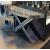 SM X Base Half Moon Mirrored Console Table