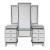 SM 6 Drawer Vanity Desk w/Mirror & LED Lighting