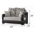 Wisconsin Fabric/Vinyl Storage Sleeper Loveseat