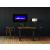 WM-FM Flush Mount Electric Fireplace w/Black Glass Surround
