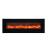 WM-FM Flush Mount Electric Fireplace w/Black Glass Surround