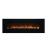 WM-FM Flush Mount Electric Fireplace w/Black Glass Surround