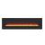 WM-FM Flush Mount Electric Fireplace w/Black Glass Surround