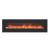 WM-FM Flush Mount Electric Fireplace w/Black Glass Surround