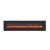 WM-FM Flush Mount Electric Fireplace w/Black Glass Surround