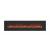 WM-FM Flush Mount Electric Fireplace w/Black Glass Surround
