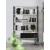 Worklab Mobile Shelving Unit w/4 Fixed Shelves & Semiopen Back