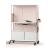 Worklab Mobile Workstation w/Fixed Cabinet, Metal Back Panel & Desktop