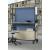 Worklab Mobile Workstation w/Fixed Cabinet, Back Panel & Desktop