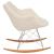Willow Polyester Fabric Rocking Chair