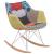 Willow Twill Polyester Fabric Rocking Chair