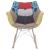 Willow Twill Polyester Fabric Rocking Chair
