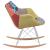 Willow Twill Polyester Fabric Rocking Chair