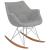 Willow Twill Polyester Fabric Rocking Chair
