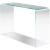Glacier Clear Glass Sofa Table