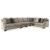Bovarian 4-Piece Polyester L-Shaped Sectional Sofa