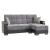 Armada X Fabric/PU Convertible L-Shaped Lounge Sectional Sofa