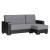 Armada X Fabric/PU Convertible L-Shaped Lounge Sectional Sofa