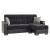 Armada X Fabric/PU Convertible L-Shaped Lounge Sectional Sofa