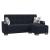 Armada X Fabric/PU Convertible L-Shaped Lounge Sectional Sofa