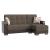 Armada X Fabric/PU Convertible L-Shaped Lounge Sectional Sofa