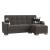 Armada X Fabric/PU Convertible L-Shaped Lounge Sectional Sofa