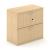 Uni Melamine Office Lockable Cabinet w/2 File Drawers