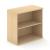 Uni Melamine Office Bookcase w/2 Shelves
