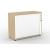Uni Melamine Office Lockable Cabinet w/Tambour Door & Shelf