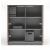 Status Office Cabinet w/Glass Doors & Shelves