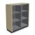 Status Office Cabinet w/2 Glass Doors & 6 Shelves