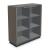 Status Office Cabinet w/2 Glass Doors & 6 Shelves