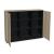 Status Office Half-Bookcase w/2 Doors & 3 Open Shelves