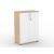 Uni Melamine Office Lockable Cabinet w/2 Shelves & 2 Doors